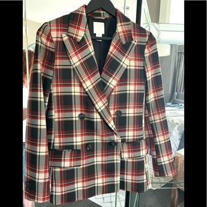 Plaid blazer by HM